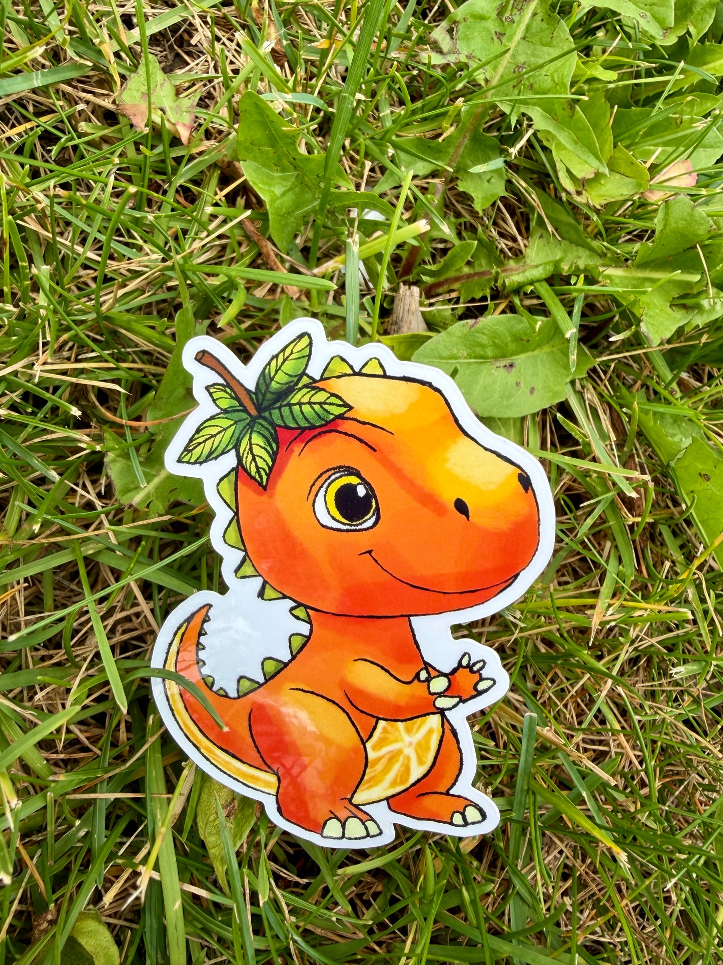 Tyrannosorange Sticker