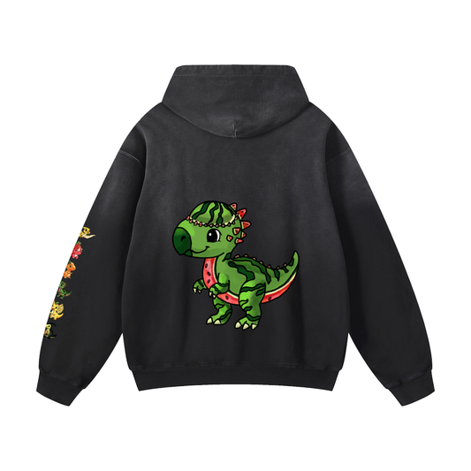 Melonsaurus Heavyweight Sunfade Oversized Hoodie