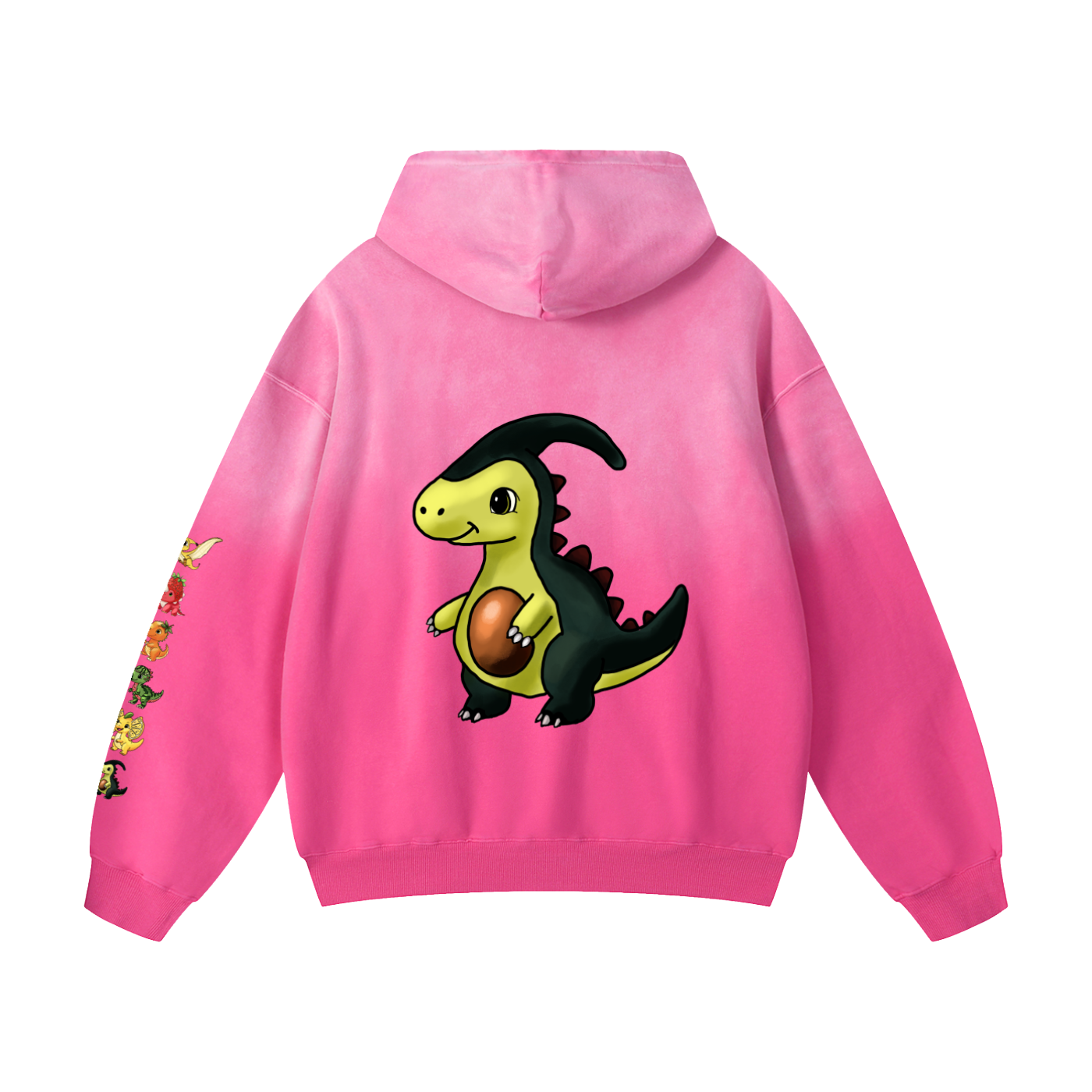 Avocadosaur Heavyweight Sunfade Oversized Hoodie