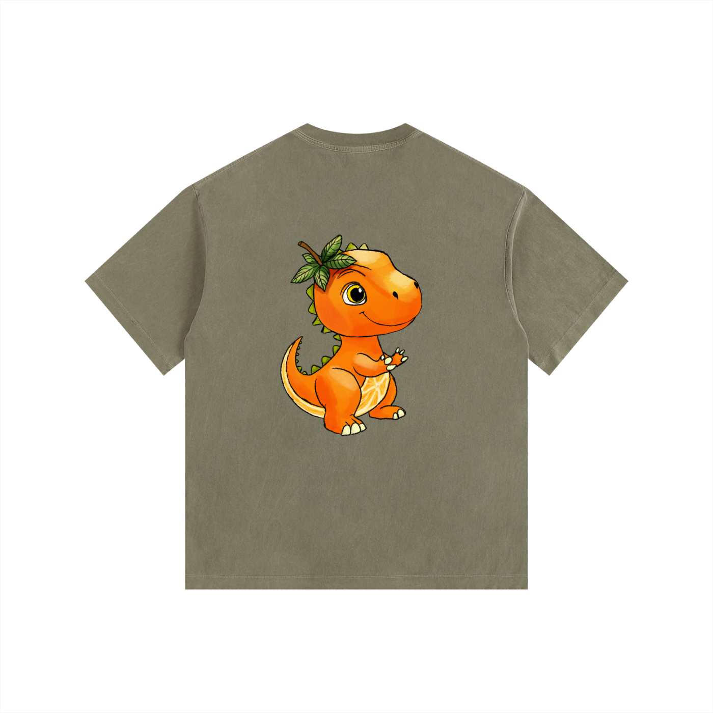 Tyrannosorange Oversized Cotton T-Shirt