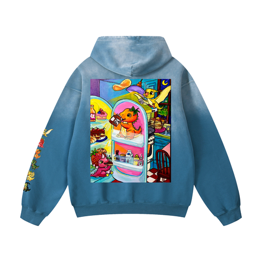 Midnight Snacks Heavyweight Sunfade Oversized Hoodie